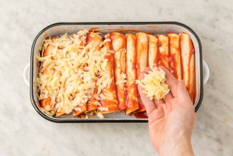 Bake the enchiladas