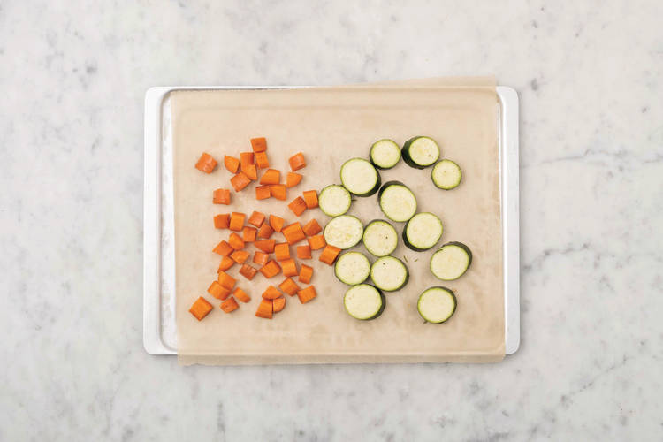 Roast the veggies
