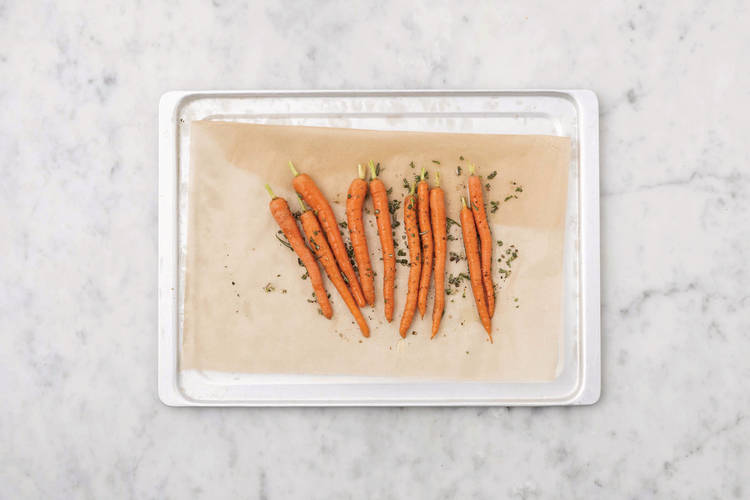 Roast the veggies