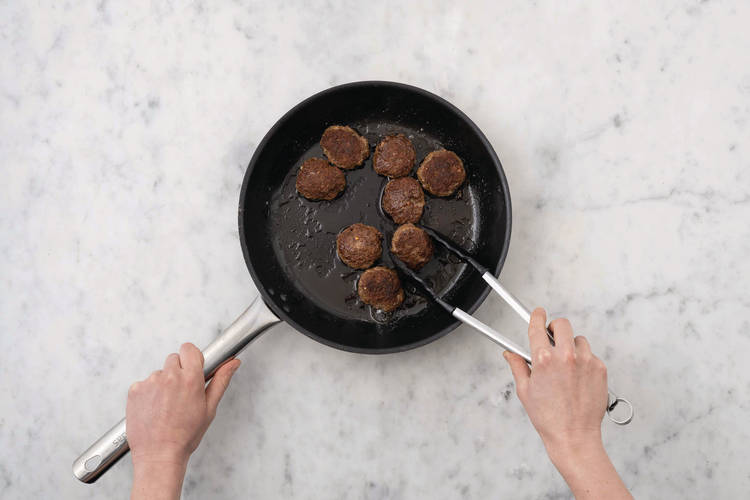 Cook the rissoles