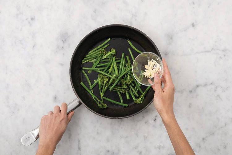 Cook the veggies