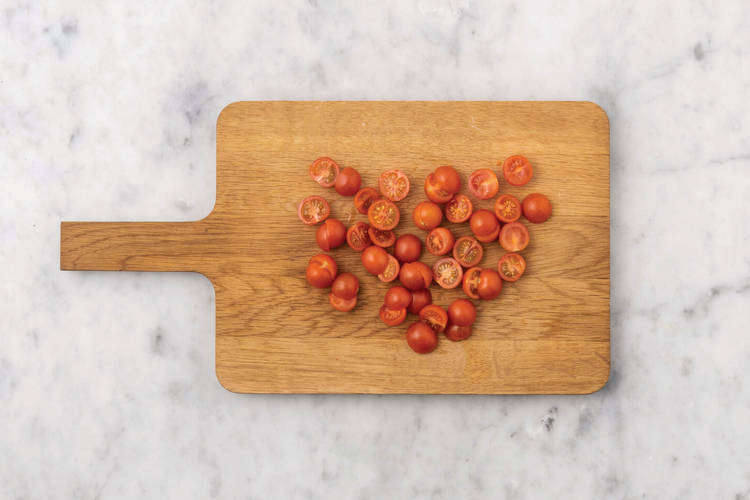 Prep the tomatoes