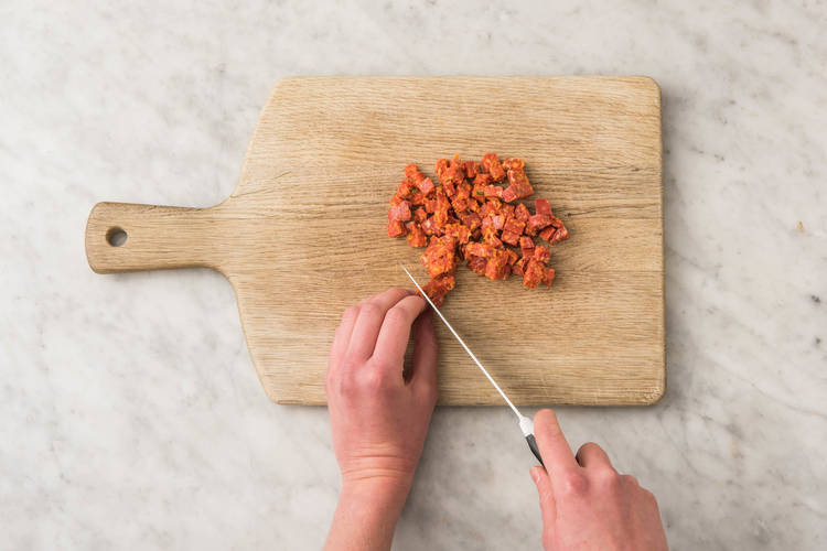 Chorizo schneiden
