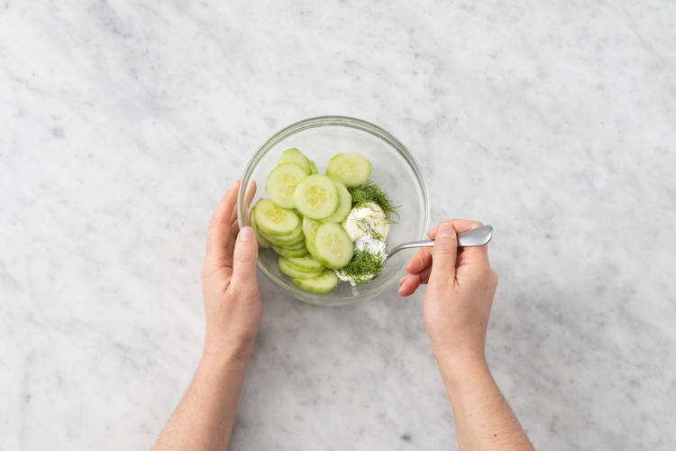 La salade de concombre