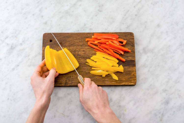 Prep the vegetables