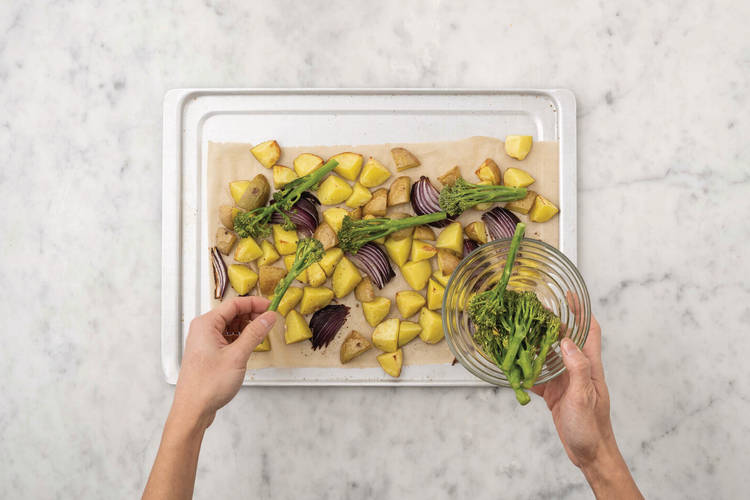 Roast the broccolini