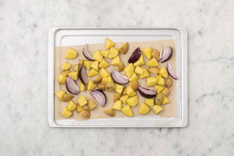 Roast the veggies