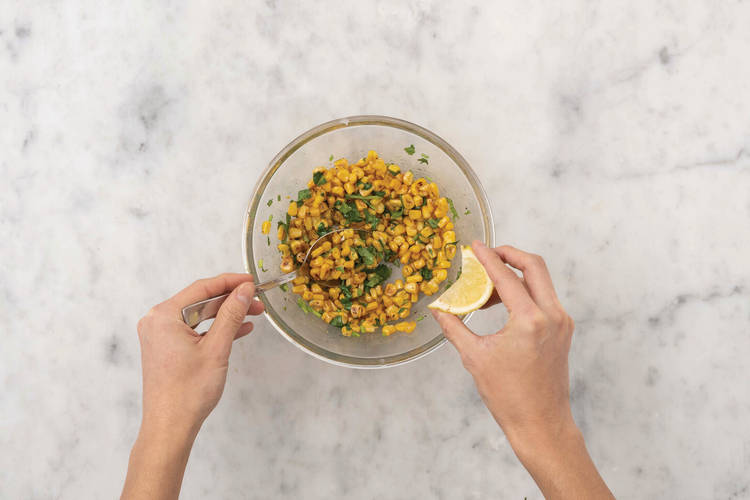 Make the corn salsa