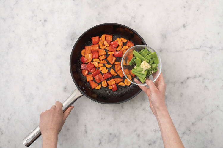 Cook the veggies