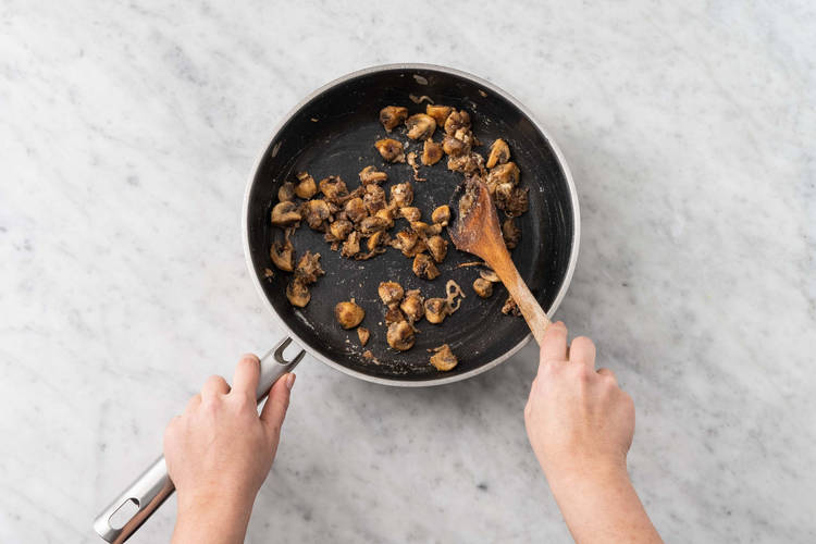 Cook mushrooms