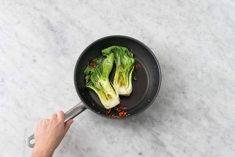 Stek pak choi