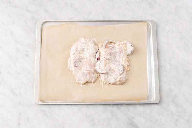 Flavour the chicken