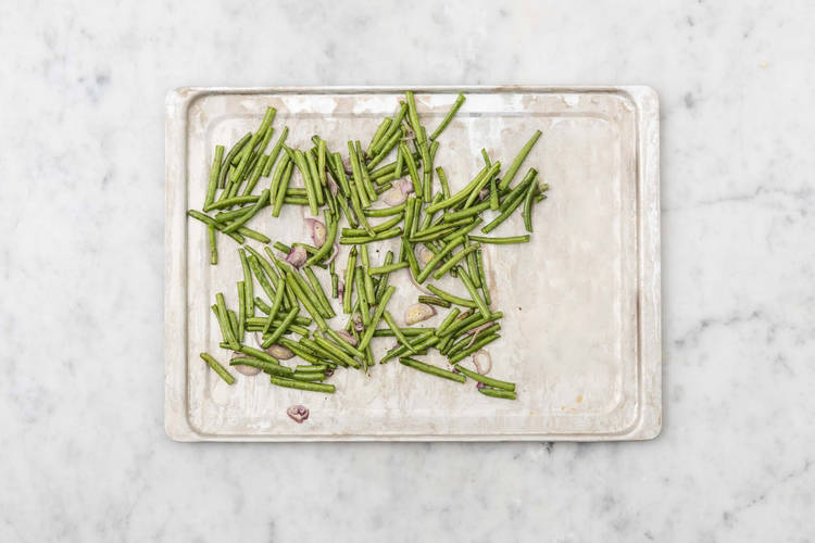 Assaisonner les haricots verts