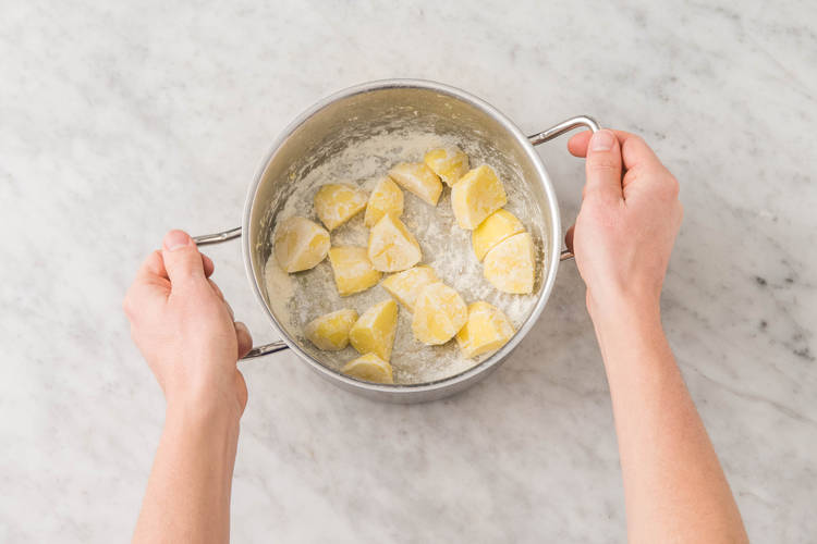 SIMMER THE POTATO