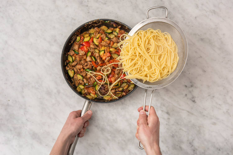 Cook the pasta