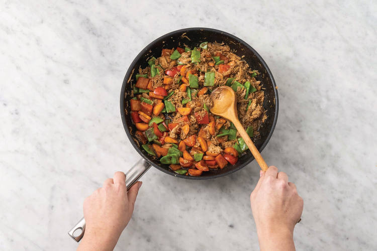 Cook the veggies
