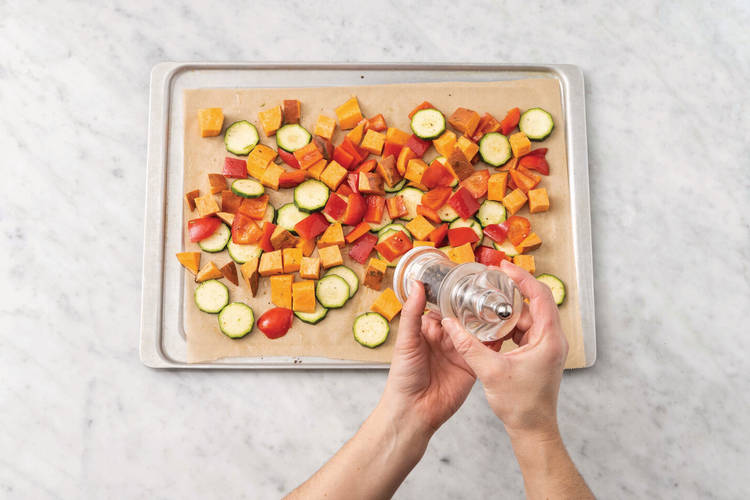 Roast the veggies