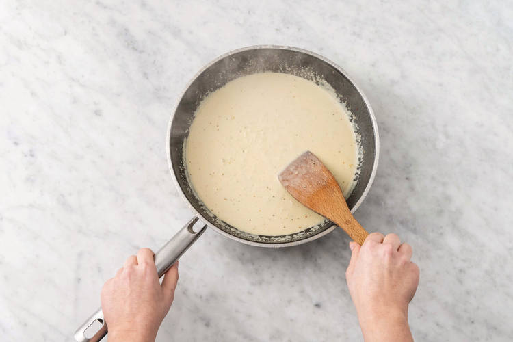 Make the coconut cream sauce