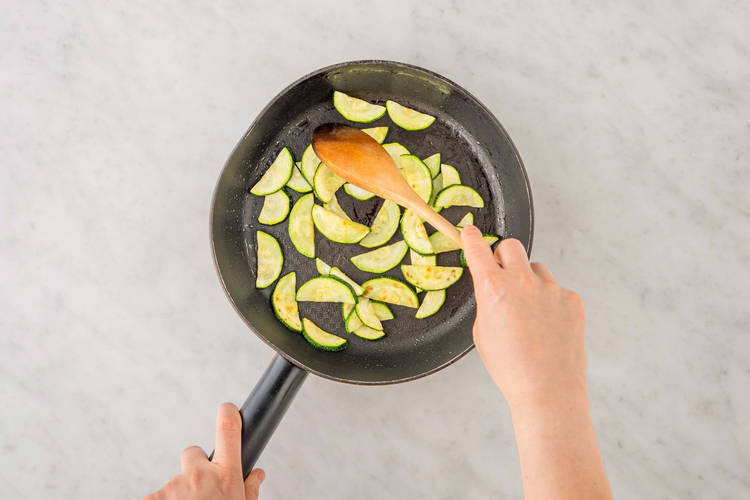 Prep and cook zucchini