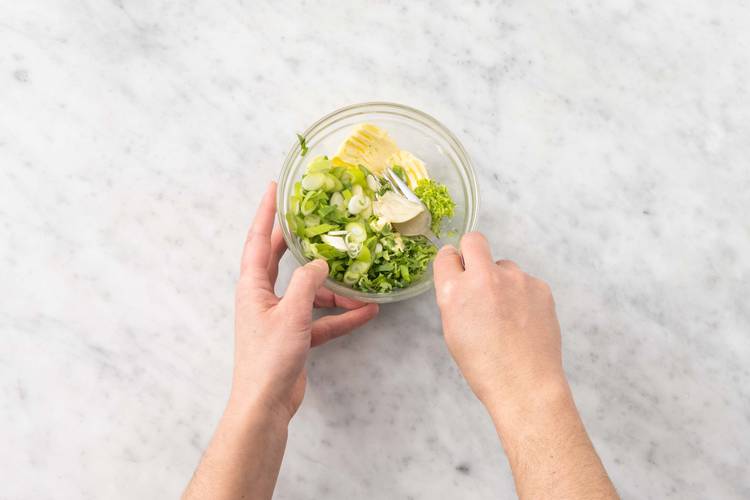 Make the Chimichurri Butter