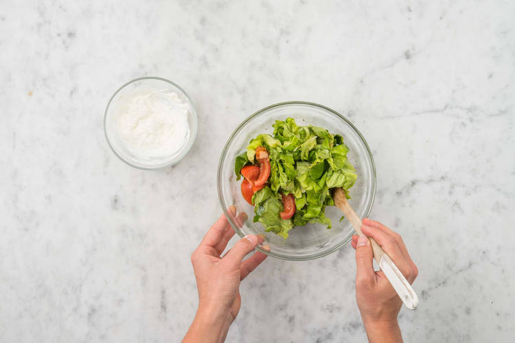 Préparer la salade