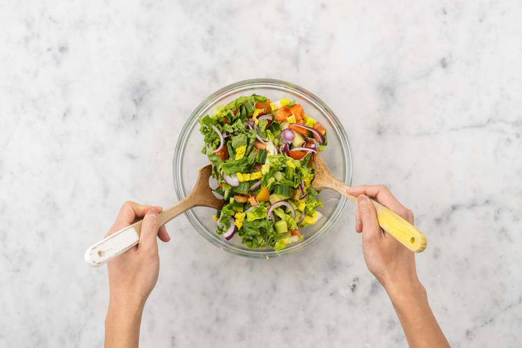 Salade maken