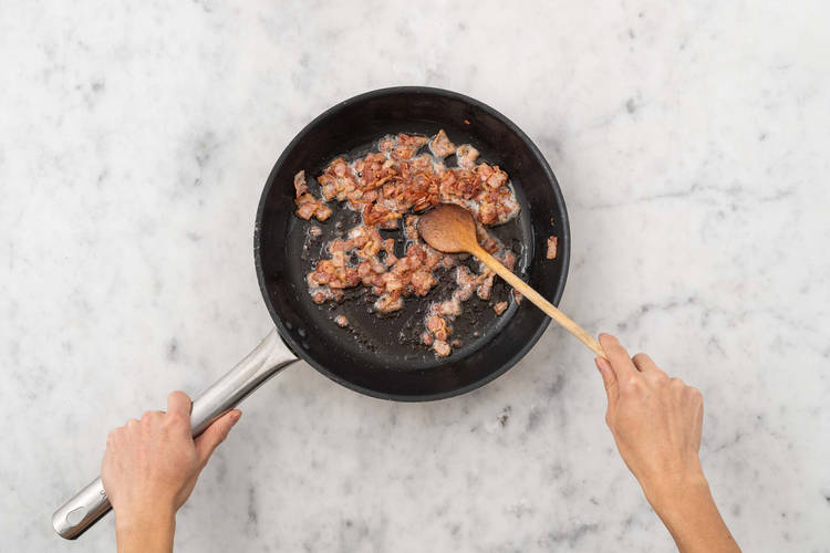 Steg hvidløg & bacon