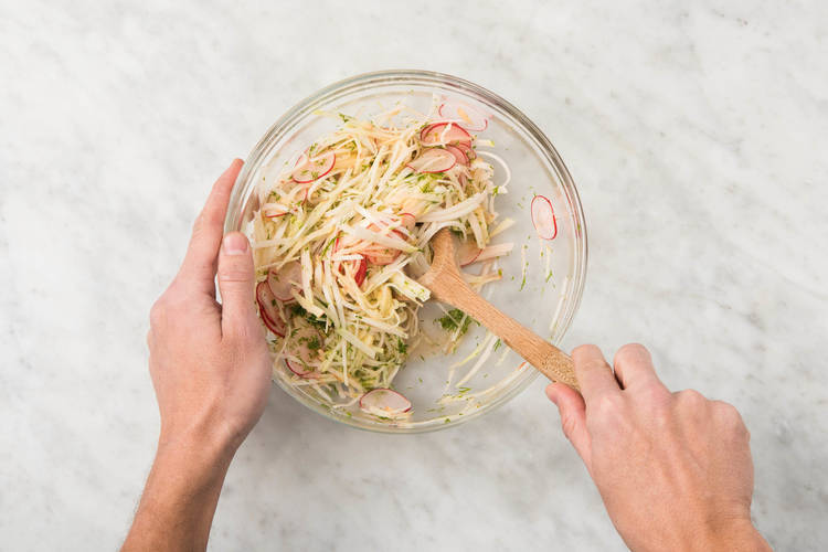 Préparer la salade