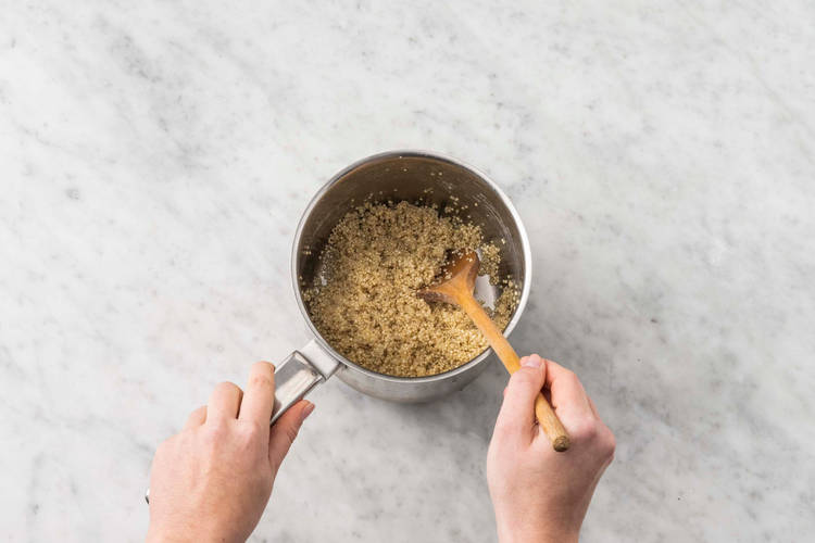 Cook quinoa