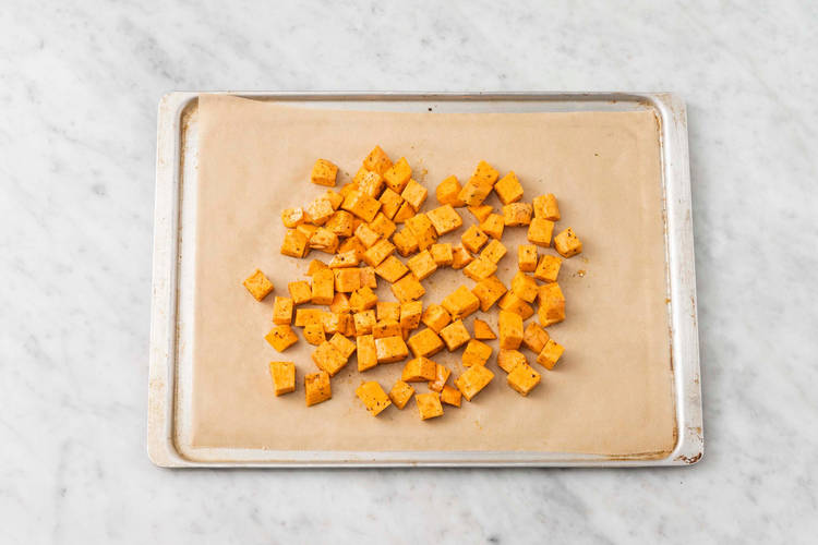 Roast sweet potatoes