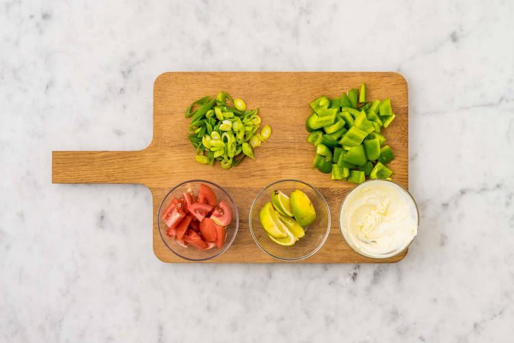 Prep and make lime crema