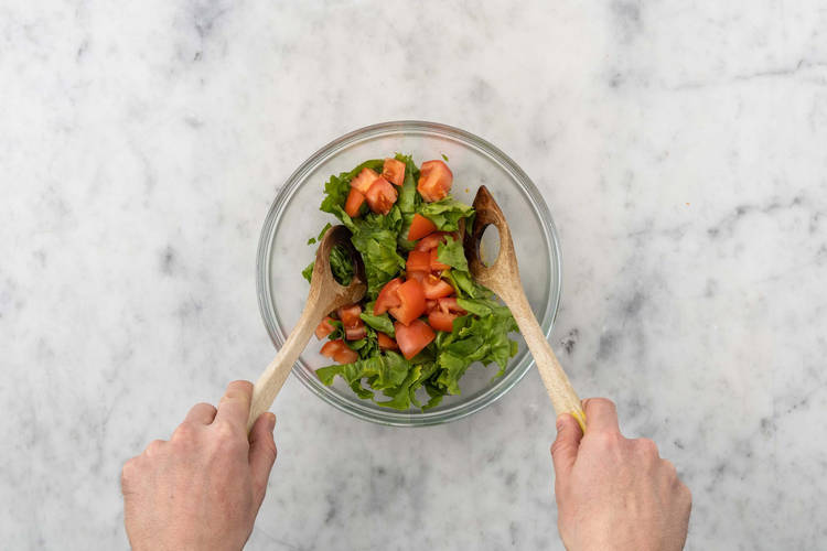 Préparer la salade