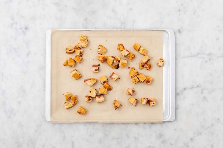Croutons bakken