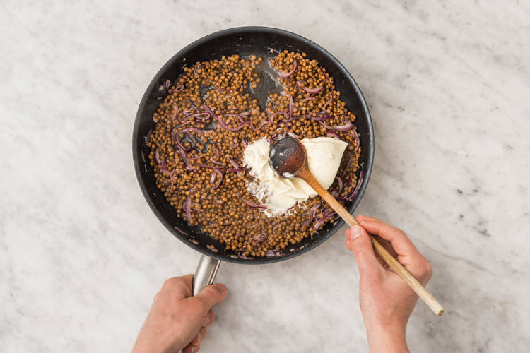 Cook the lentils