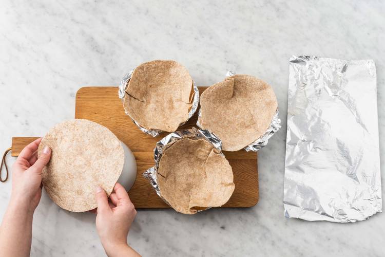 Make the taco bowl