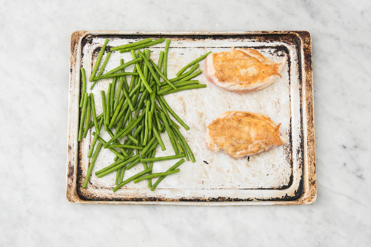 ROAST CHICKEN AND BEANS