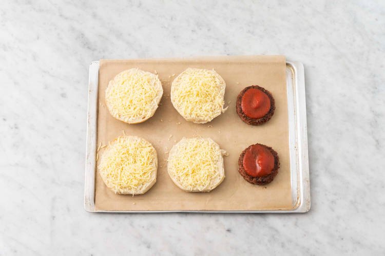 Top patties and toast buns