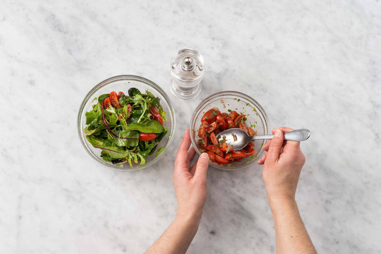 Make salad and salsa