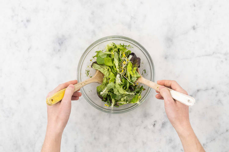 Préparer la salade