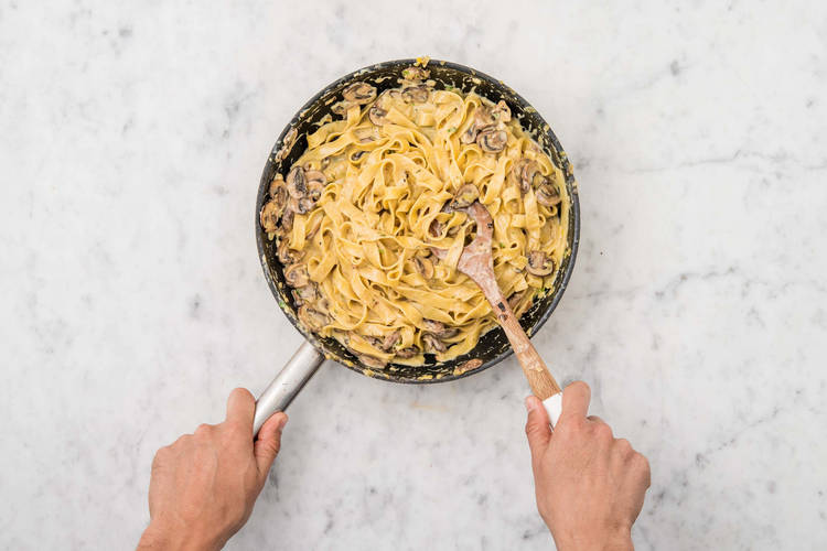 Pasta fertigstellen