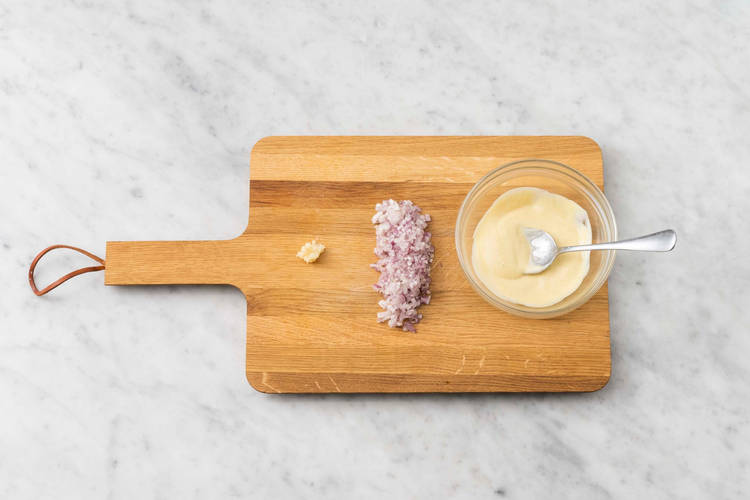 Make burgers and sauce