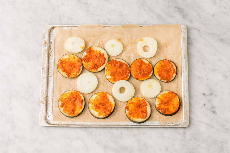 Préparer l'aubergine