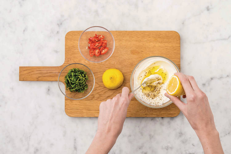 Prep the garnishes