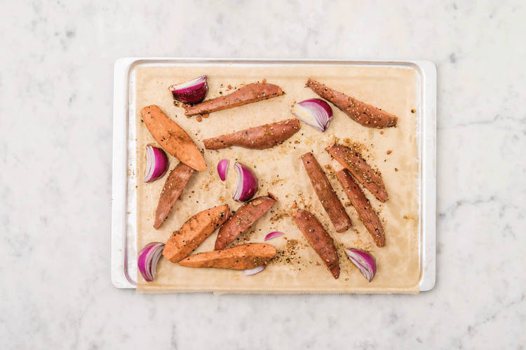 Roast the veggies
