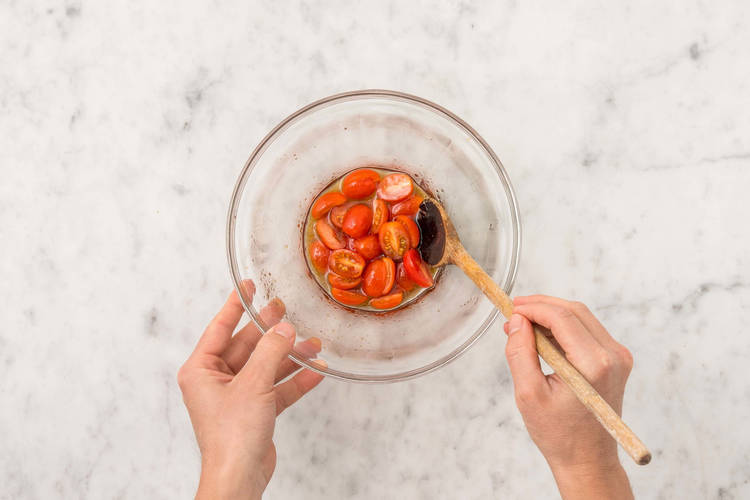 Marinate tomatoes
