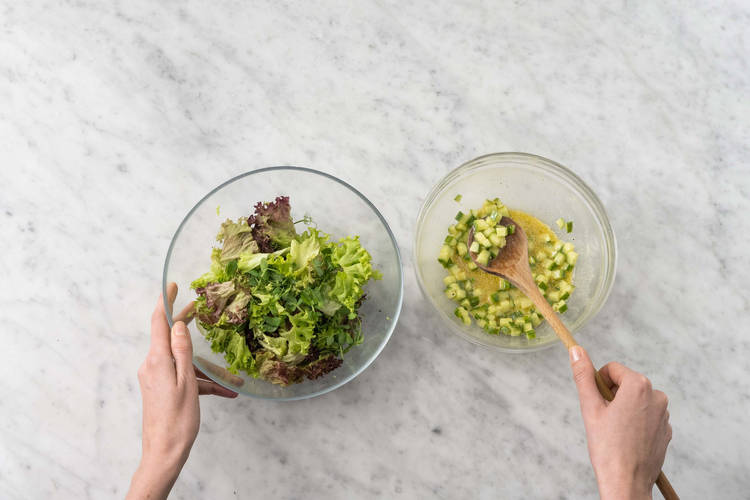 Préparer la salade