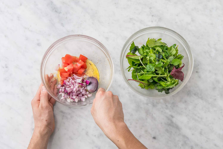 Préparer la salade