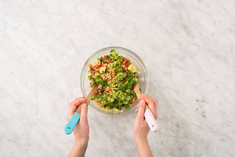 Salade mengen