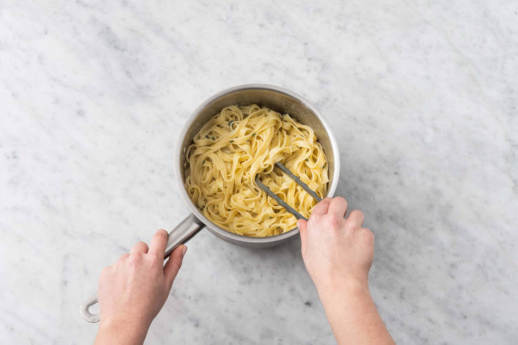 Cuire les tagliatelle