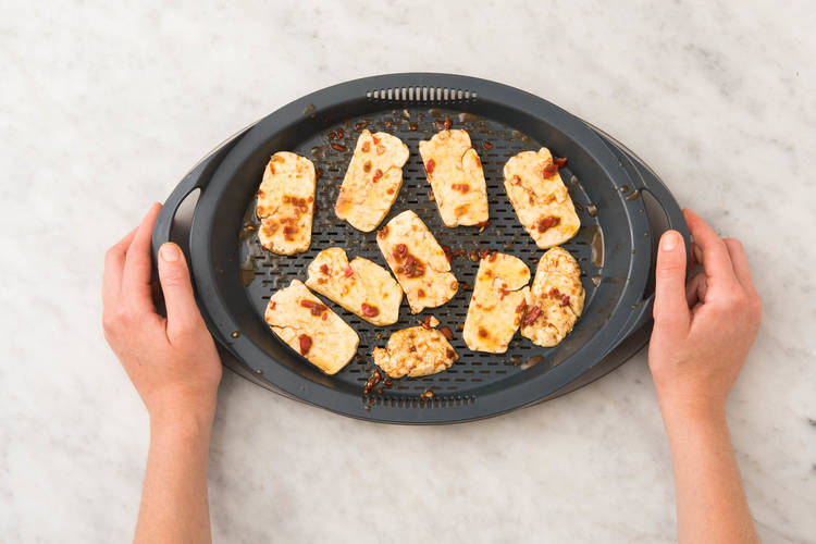 Halloumi dämpfen